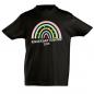 Preview: T-Shirt Kindergartenkind 2023 mit Regenbogen, 100% Baumwolle, Farbe: schwarz